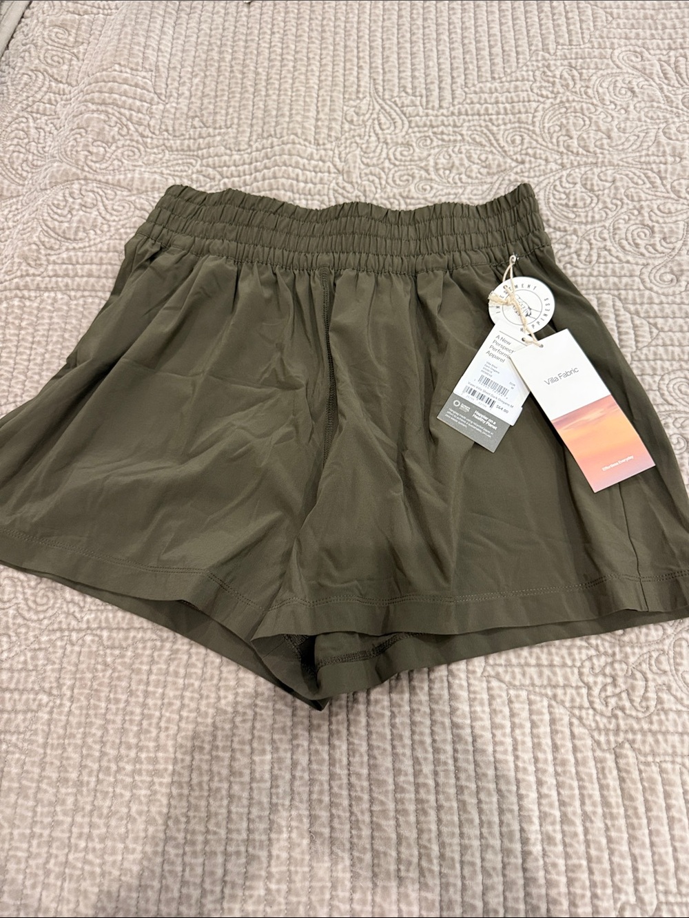Vuori Olive Green Athletic Shorts